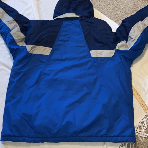 COLUMBIA XCO INTERCHANGE coat 2 layers very warm with a hood size XXL BLUE GRAY - Picture 6 of 12